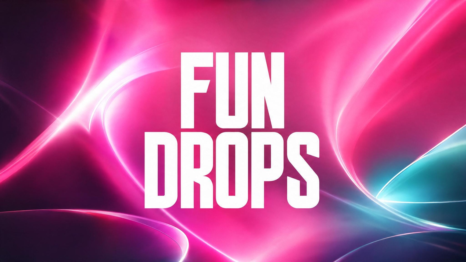 FunDrops key art &mdash; neon pink wordmark