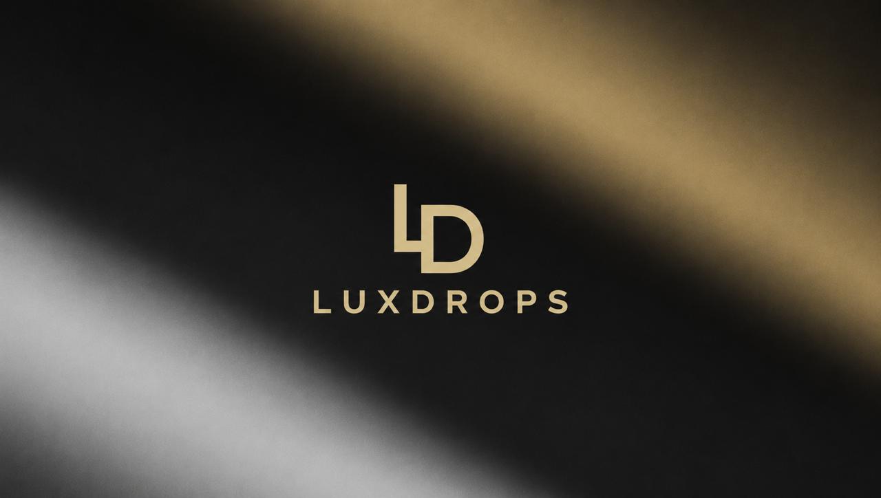 LuxDrops show art &mdash; gold luxury drop graphics