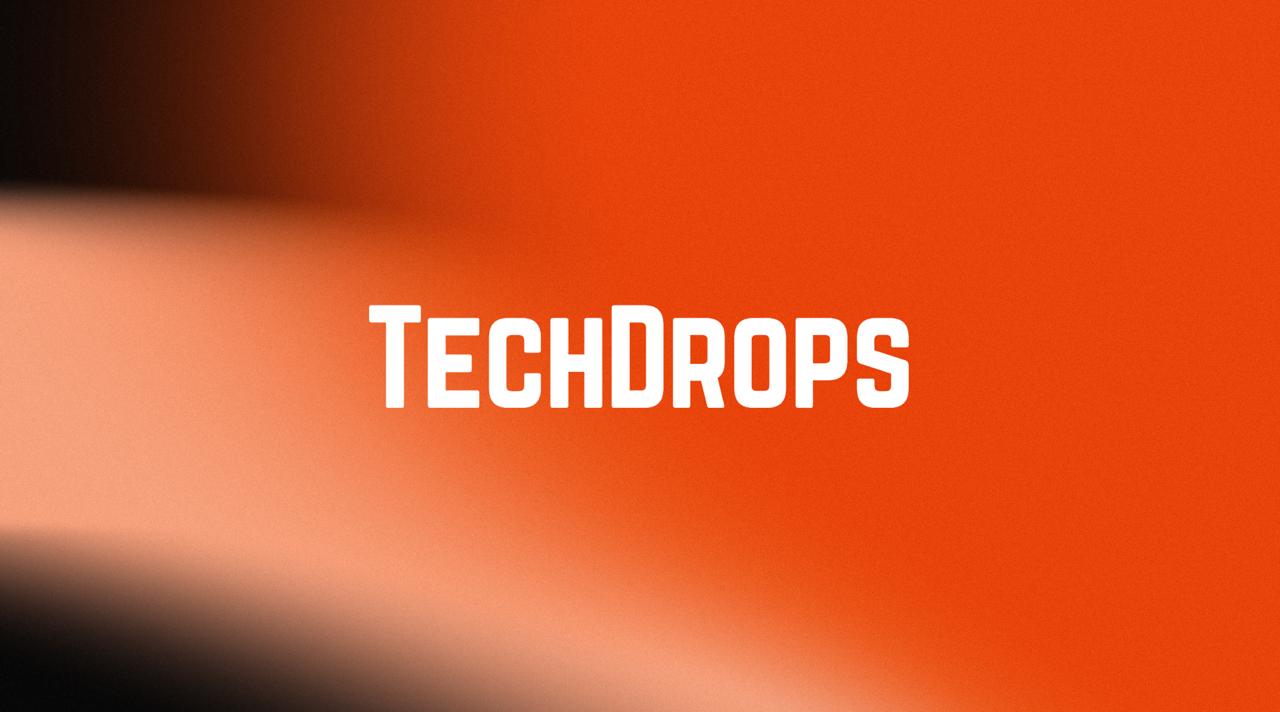TechDrops show art &mdash; orange live tech drop graphics